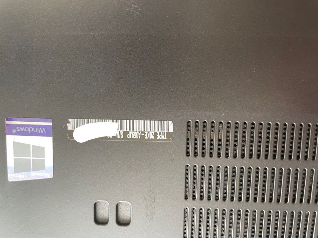 《中古》Lenovo ThinkPad X280 20KE-A059JP CPU Core i5 8250U 1.60GHz メモリ　4GB SSD 256GB_画像8