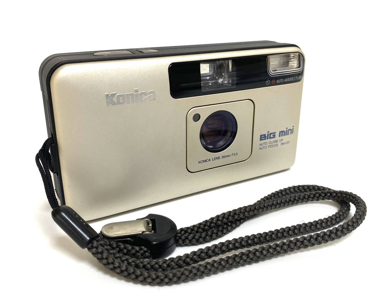 ★Konica コニカ BiG mini ビッグミニ BM-201 35mm F3.5 コンパクト フィルム カメラ　現状品 ジャンク　I220718