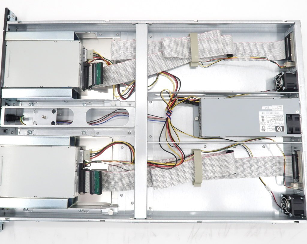 hp StorageWorks 1U rack mount type tape enclosure DAT160 Drive 2 basis installing SCSI connection operation verification settled little with defect 