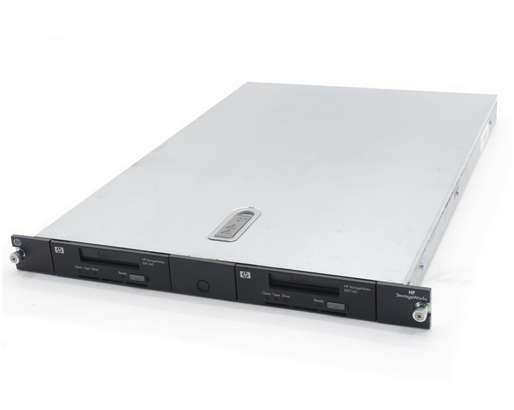 hp StorageWorks 1Uラックマウント型テープエンクロージャー DAT160ドライブ2基搭載 SCSI接続 動作確認済