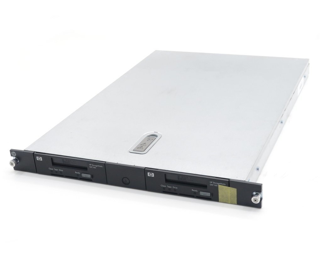 hp StorageWorks 1Uラックマウント型テープエンクロージャー DAT160ドライブ2基搭載 SCSI接続 動作確認済 少難あり