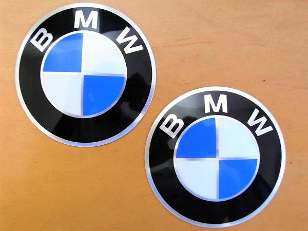 BMW　エンブレム　ステッカー　81mm　2枚セット　R100GS　R100R　Mystic　R80GS　R1150GS　R1100GS　R850GS　一覧_画像1