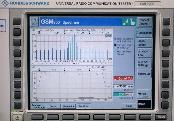 【正常動作品】RohdeSchwarz CMU200 2.7GHz 50W ユニバーサル無線機テスター_画像6