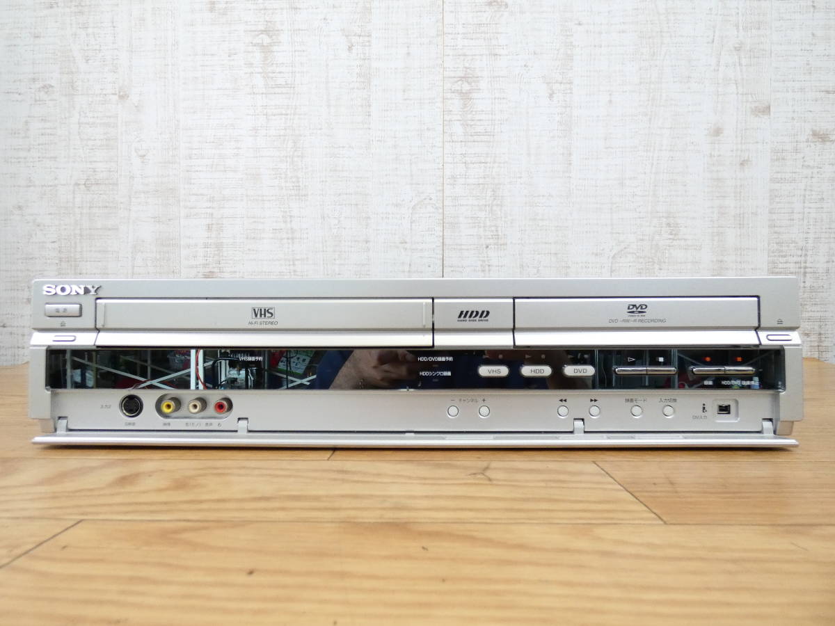 SONY ソニー RDR-VH85 VHS/HDD/DVDレコーダー 映像機器 本体のみ ※現状渡し/再生OK！ @100_画像2