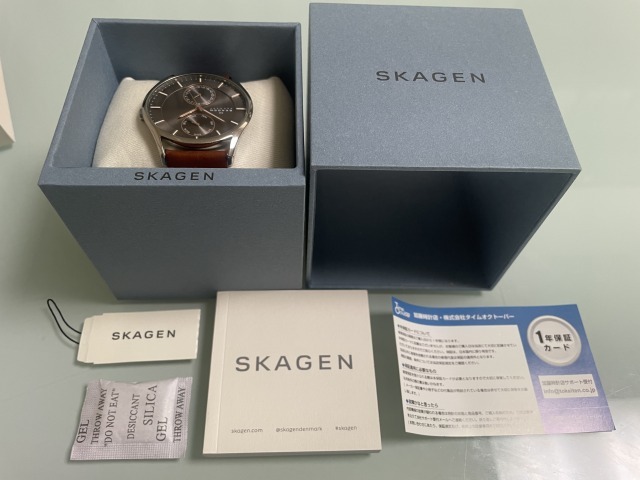 スカーゲン SKAGEN Holst クロノグラフ マルチファンクション SKW6086 ミディアムブラウンレザー メンズ 腕時計の画像2