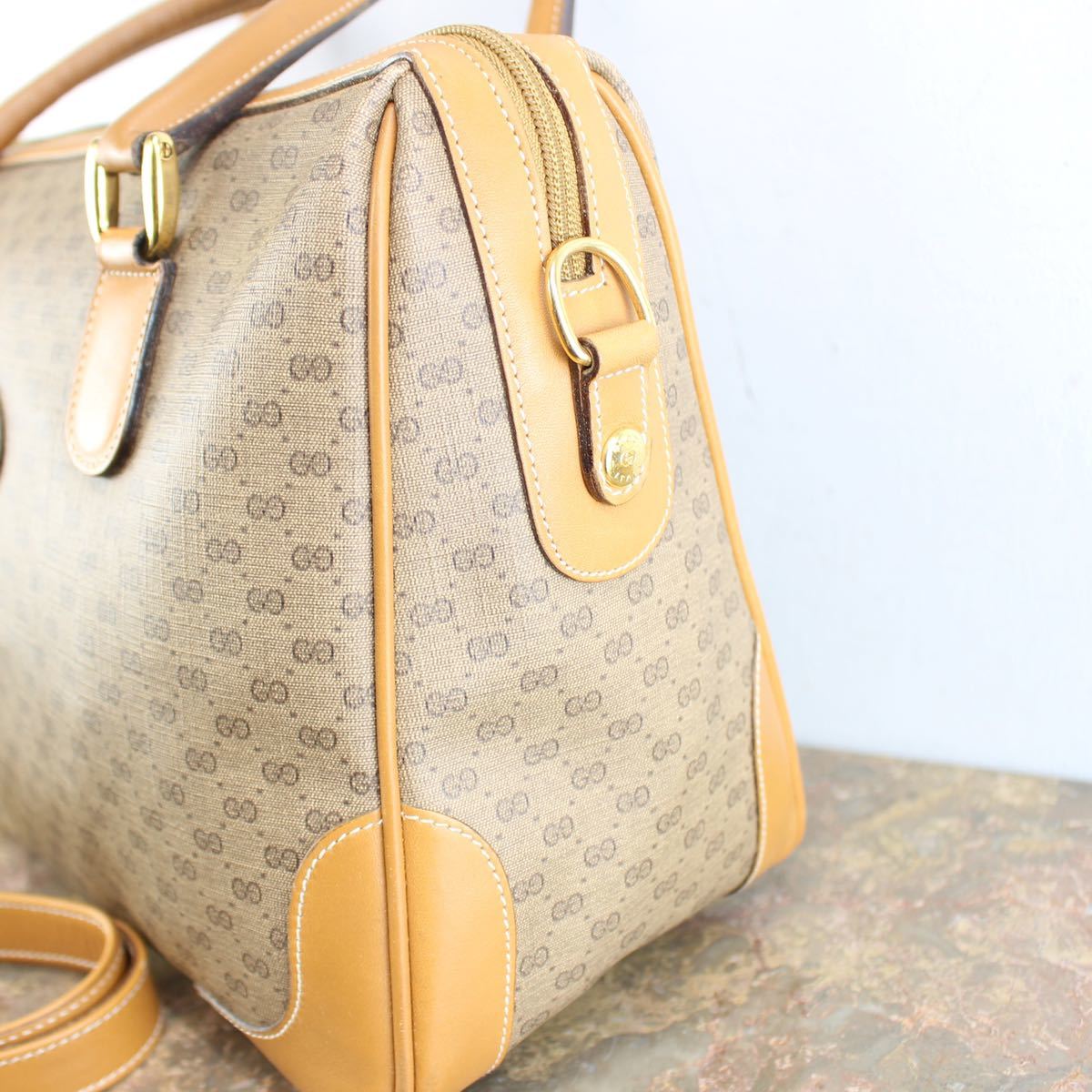 OLD GUCCI GG PATTERNED 2WAY SHOULDER BAG MADE IN ITALY/オールドグッチGG柄2wayショルダーバッグ