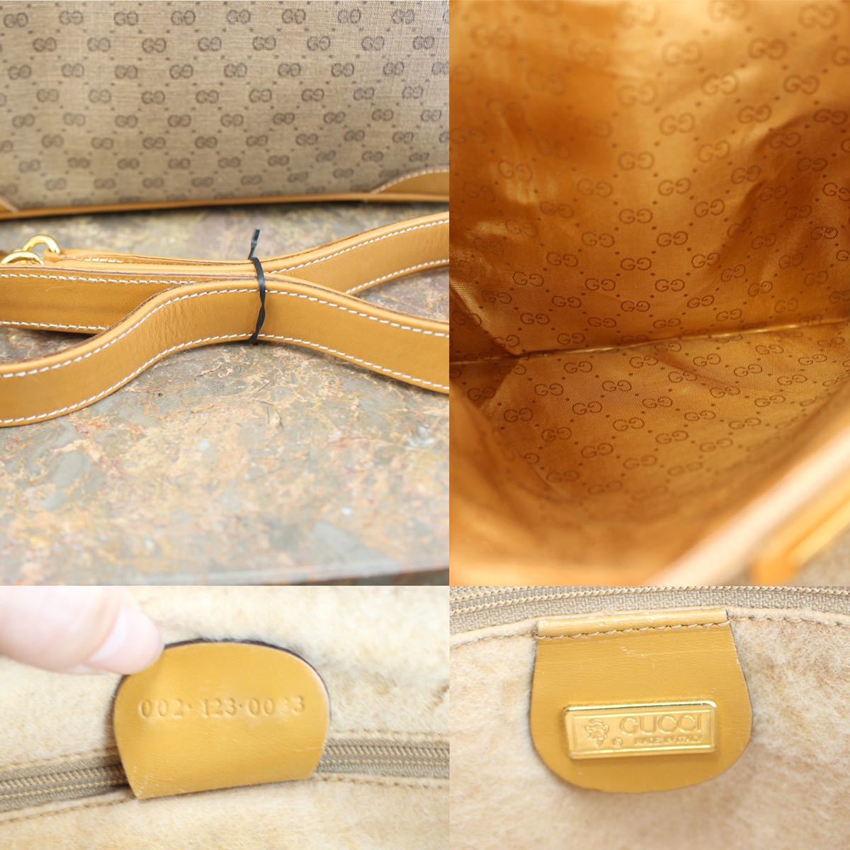 OLD GUCCI GG PATTERNED 2WAY SHOULDER BAG MADE IN ITALY/オールドグッチGG柄2wayショルダーバッグ