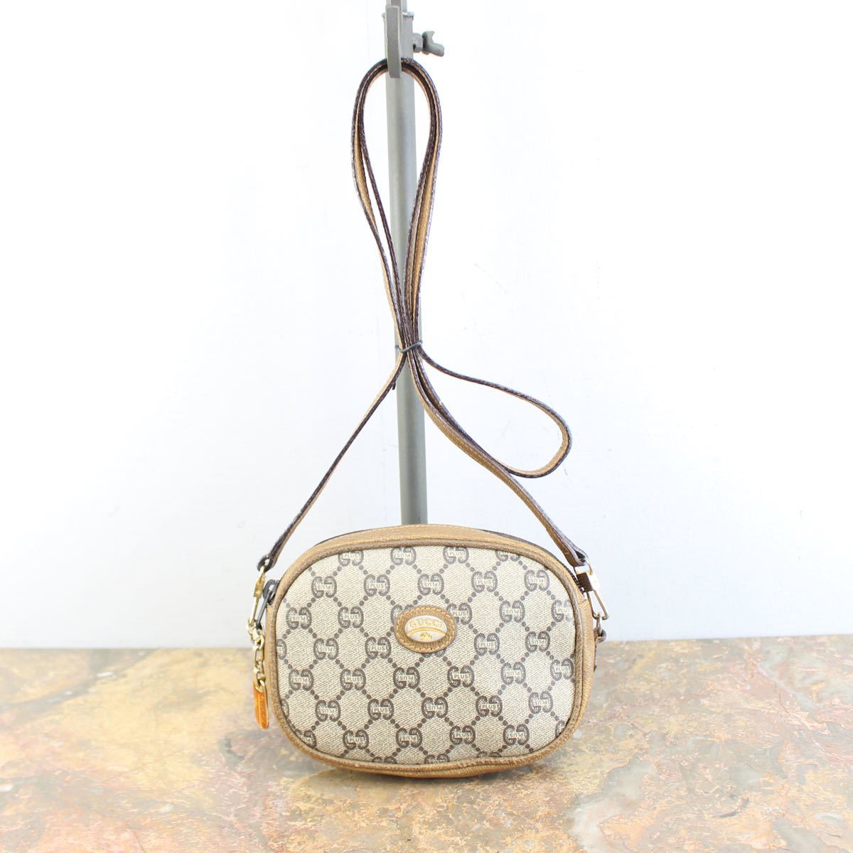 OLD GUCCI PLUS GG PATTERNED MINI SHOULDER BAG MADE IN ITALY