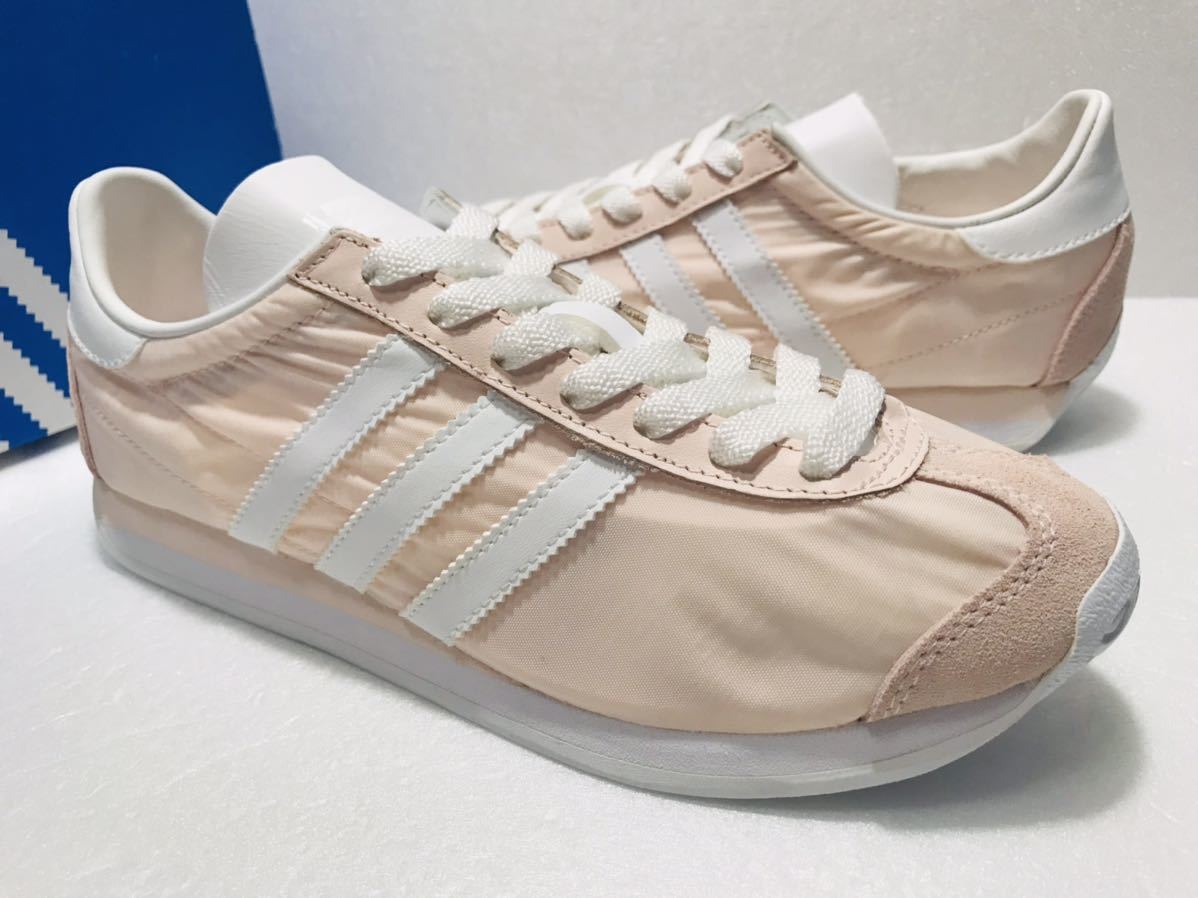 未使用!! 定番!! 2016製 adidas アディダス S32200 CNTRY OG W カントリー PINK x 白 23.5cm US 6.5 ピンク 箱付き 国内 正規品_画像4