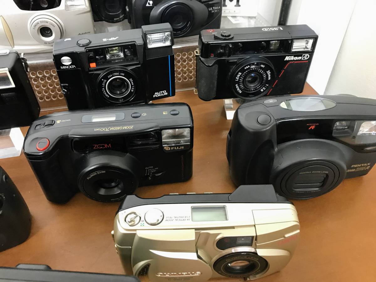 さ[MtY1144]カメラ フィルムカメラ コンパクトカメラ他 おまとめ Canon/Nicon/Konica/MINOLTA/PENTAX/OLYMPUS含む ジャンク品 100サイズ_画像5