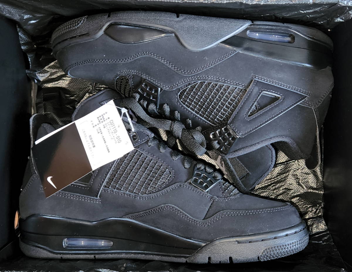 国内正規品 新品 NIKE AIR JORDAN 4 BLACK CAT 26.5cm US8.5 CU1110