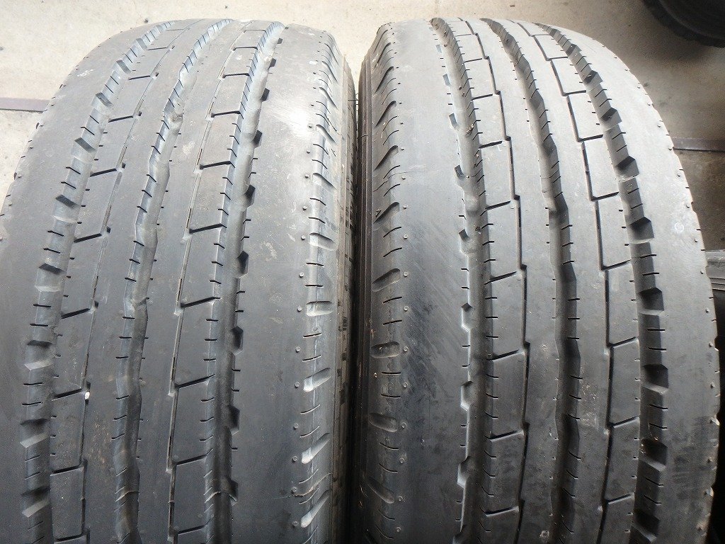 K877 バリ溝 送料無料【225/60R17.5 116/114】ヨコハマ LT151R 夏タイヤ 2本 2018年製 約9分山