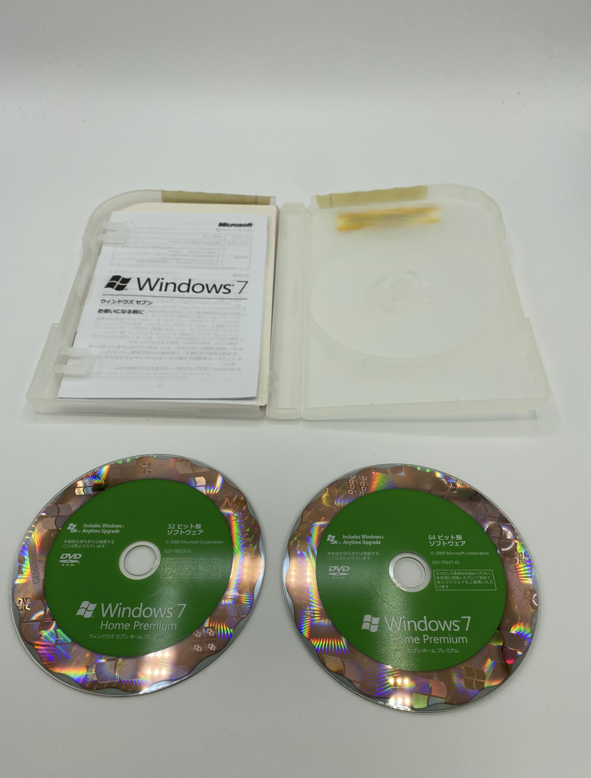 製品版　Microsoft Windows 7 Home Premium 正規品 32ビット及び64ビット版 ★ 送料無料