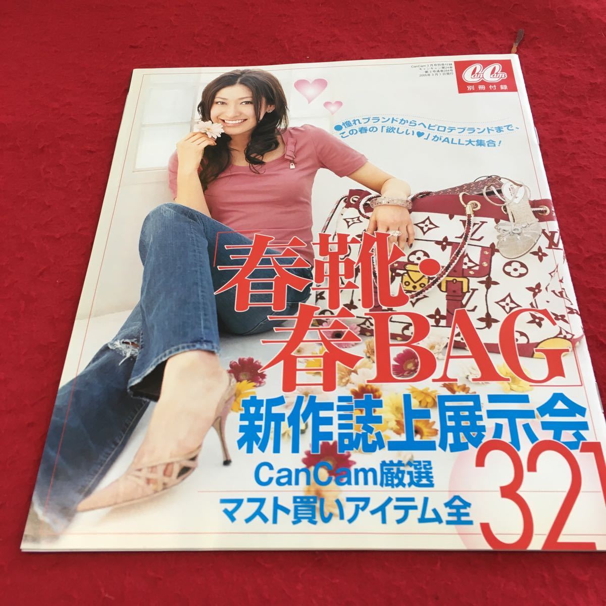 c-231 CanCam 2005年3月号 2005年3月1日発行 小学館 蛯原友里 押切もえ ※14 _別冊付録付き