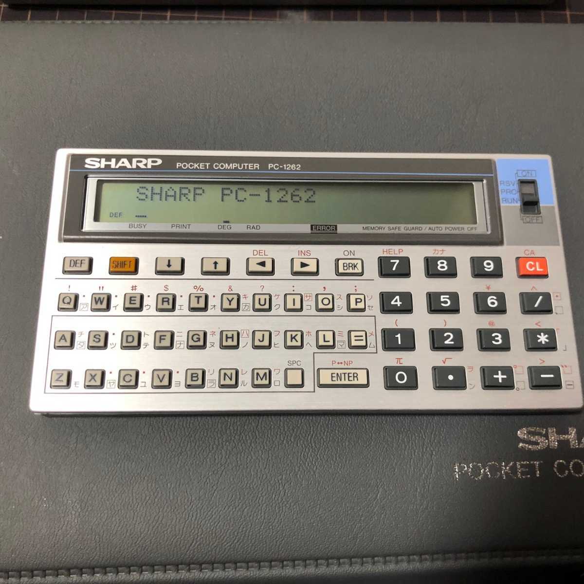 SHARP PC-1262 ポケコン CE-125S プリンタ/マイクロカセットレコーダー 