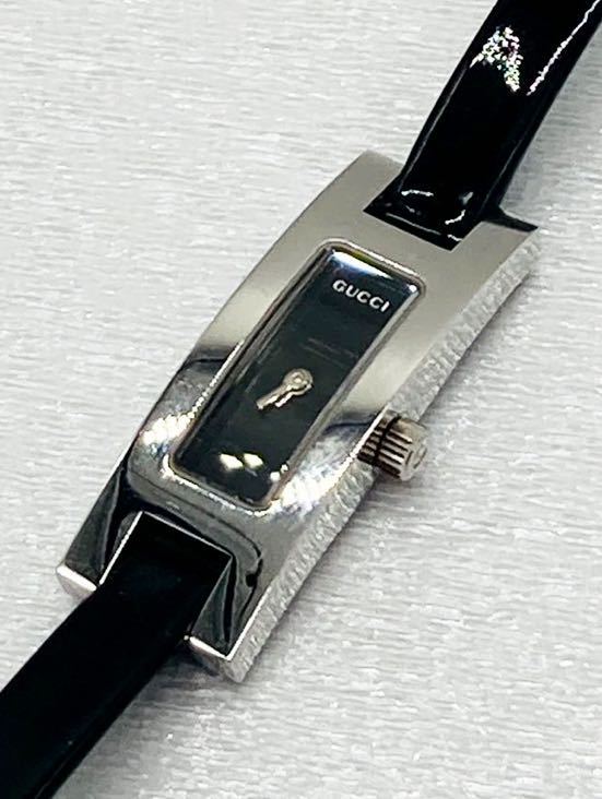 7e99 必見 GUCCI グッチ クオーツ レディース腕時計 純正ベルト 文字盤 ...