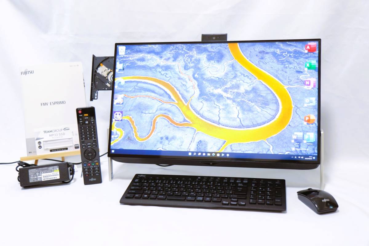 ◎富士通 ESPRIMOFH77/B1-23.8型フルHD IPS/第7世代 i7-7700HQ(4C8T