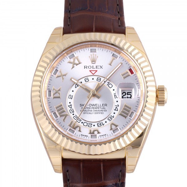 ロレックス ROLEX スカイドゥエラー 326138 シルバーローマ文字盤 新古品 腕時計 メンズ