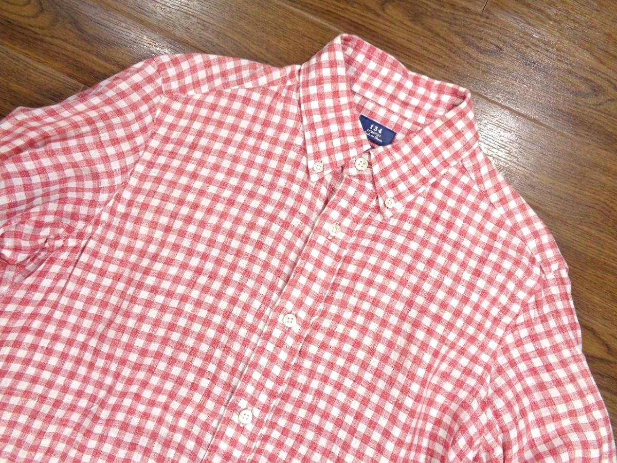 Maker's Shirt 鎌倉 リネン シャツ S 鎌倉シャツ メーカーズシャツ 麻_画像4