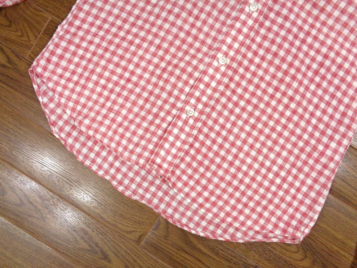 Maker's Shirt 鎌倉 リネン シャツ S 鎌倉シャツ メーカーズシャツ 麻_画像5