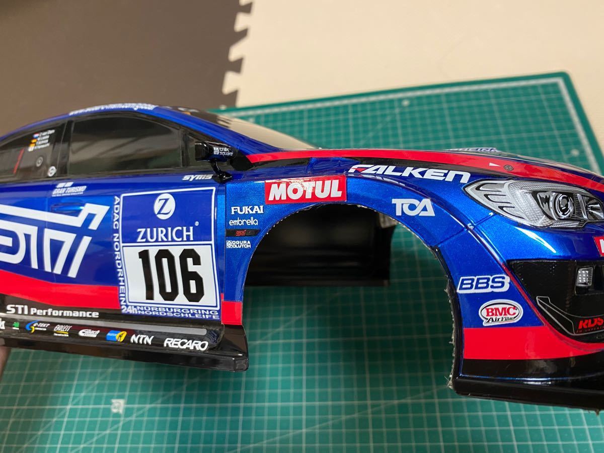 塗装済み タミヤ SP 1593 1/10 RC SUBARU WRX STI NBR 塗装済み タミヤ SP 1593 1/10 RC SUBARU WRX STI NBR