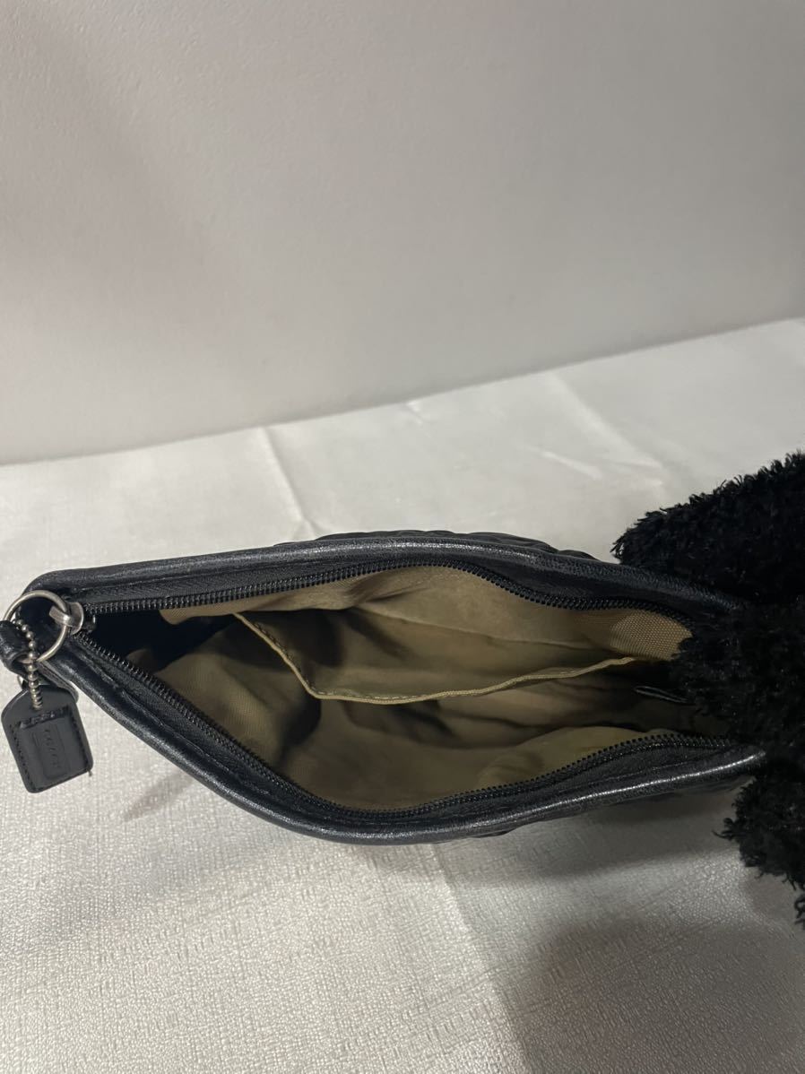 新品未使用タグ付き】コーチ COACH トラベルポーチ ブラック 黒 史上一