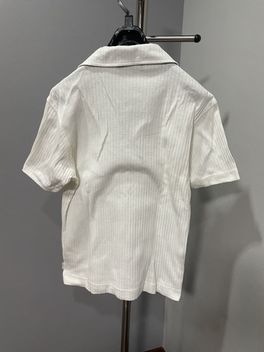 新品未使用極美品カルバンクラインCalvin Klein半袖ポロシャツ白L_画像3
