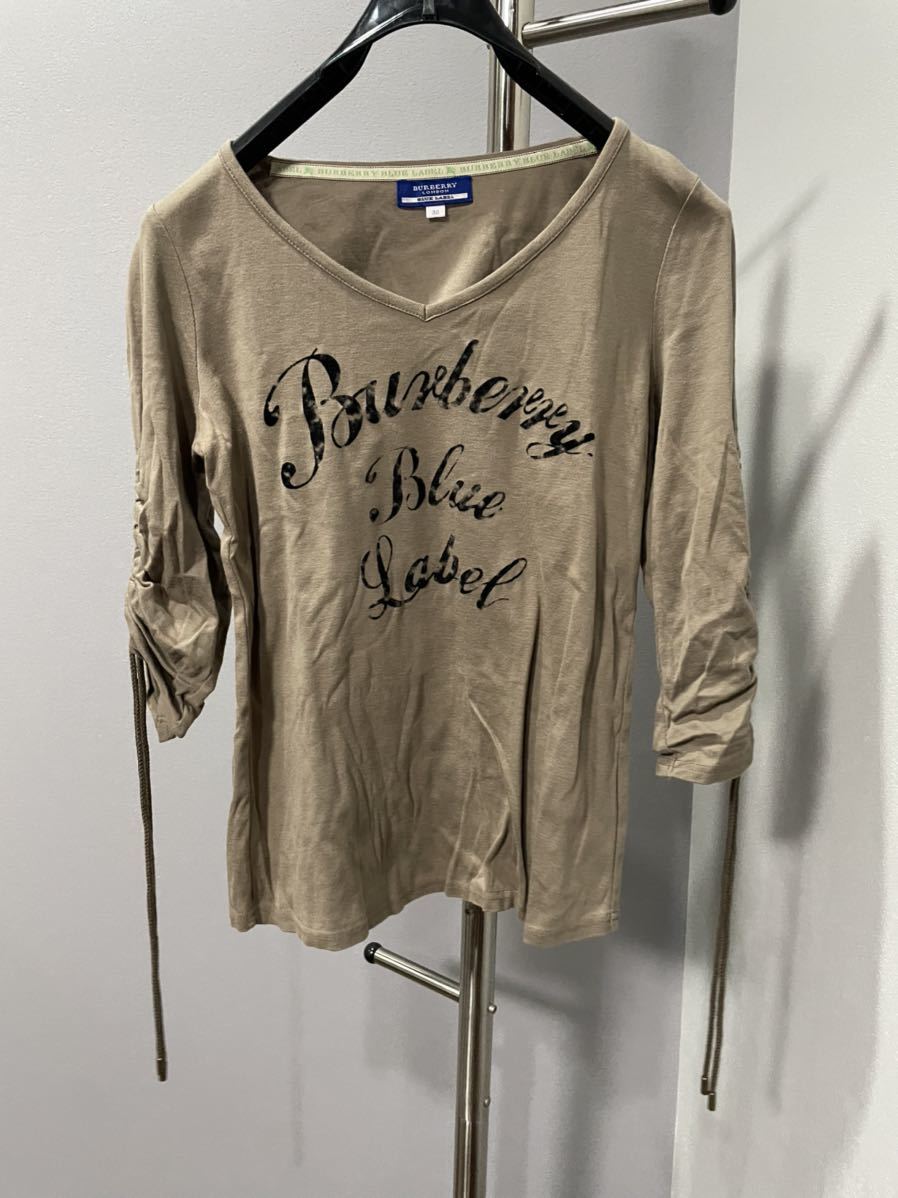 未使用極美品バーバリーBURBERRYトップス38長袖Tシャツカットソー