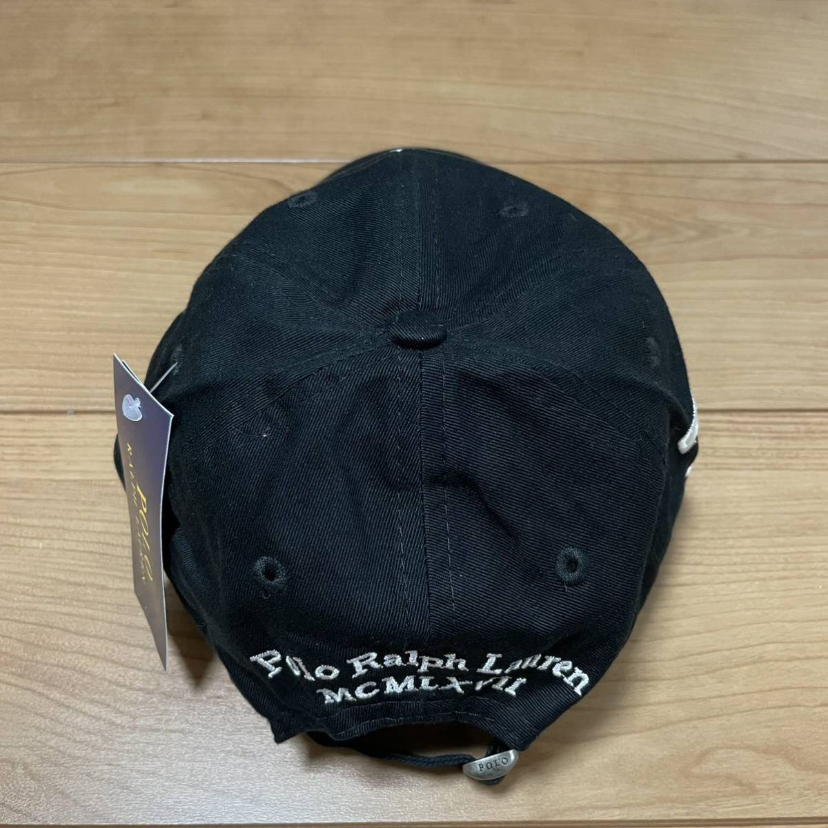 1円スタート！未使用　ポロラルフローレン　POLO RALPH LAUREN　キャップ　ブラック　フリー_画像3