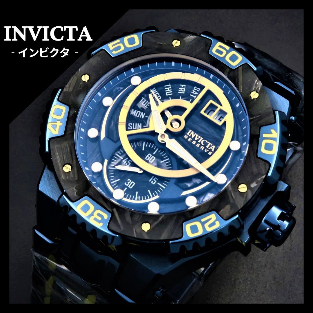 最上位モデル★Carbon Hawk INVICTA Reserve 38451 インビクタ　リザーブ　カーボンホーク_画像1