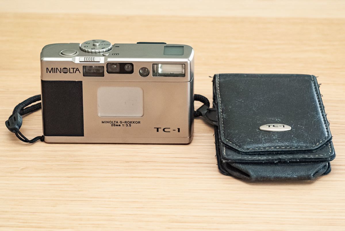 美品)MINOLTA TC-1 コンパクトカメラ ケース付き