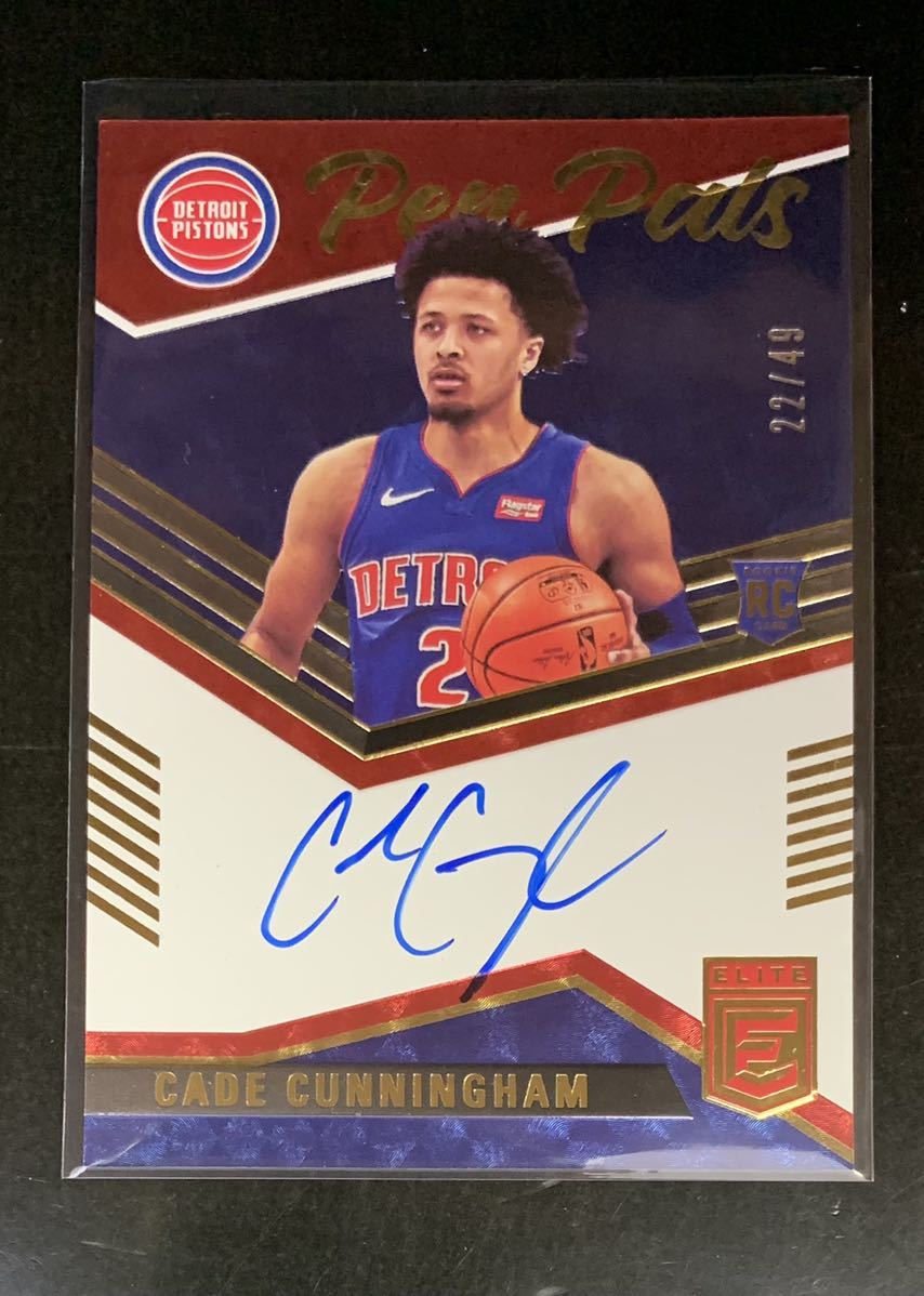 2021-22 Donruss Elite NBA Cade Cunningham Pistons 49枚限定 RC Auto