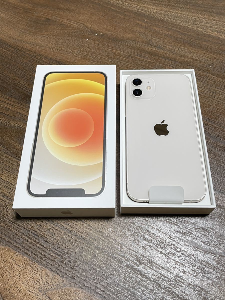 新同品Apple iPhone12 64G 白　au SIMロック解除 _画像1