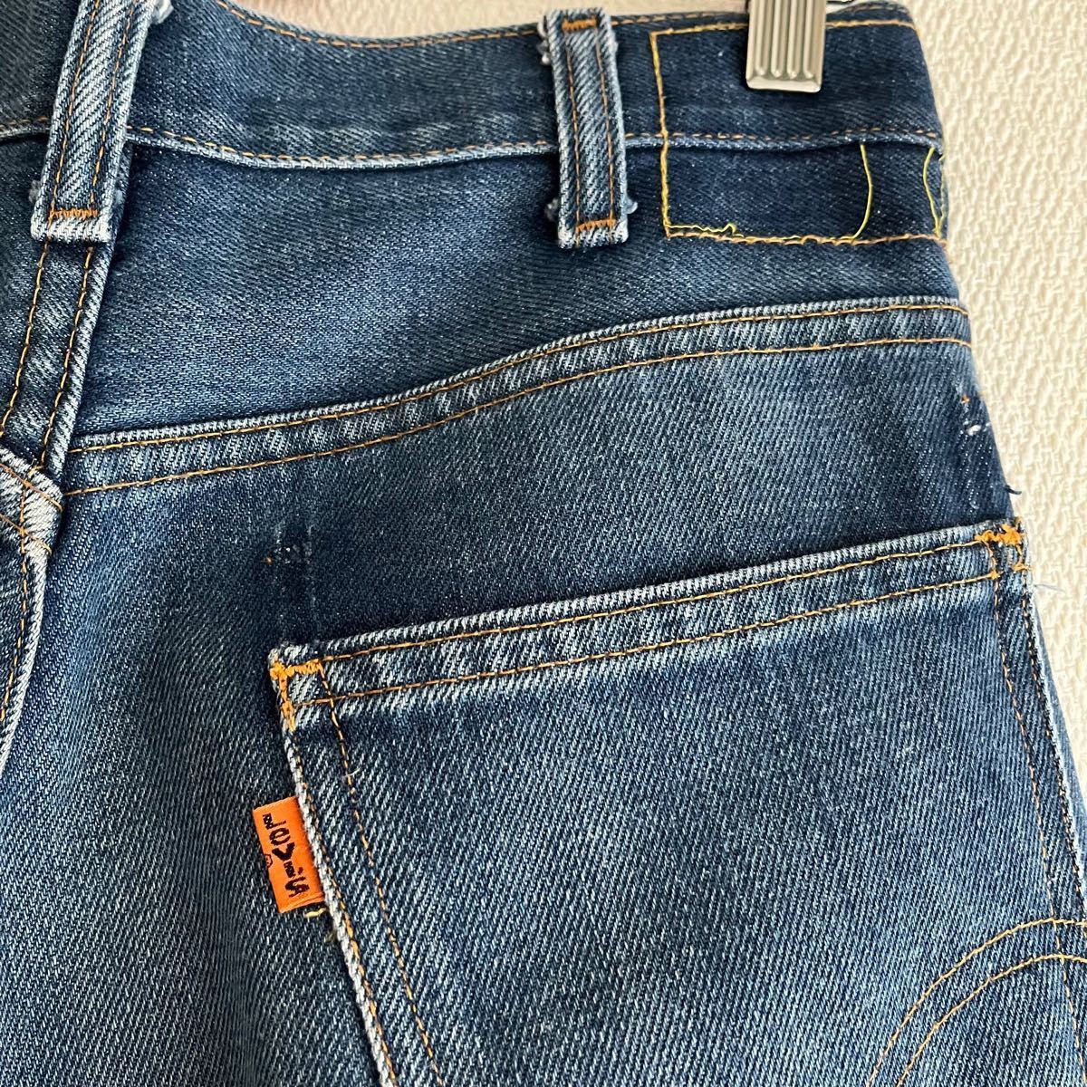 70's Levi's 517 ボタン裏8 42TALON オレンジタブ