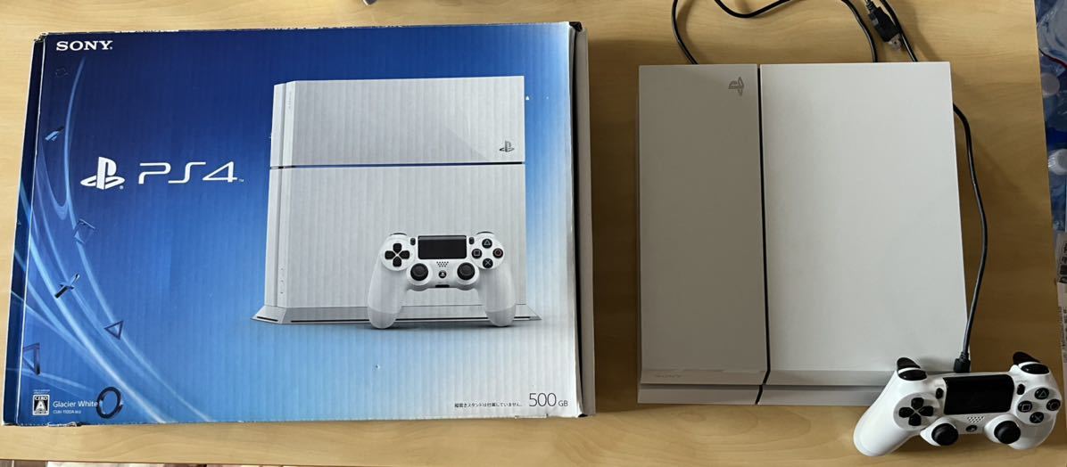SONY PlayStation4 ホワイト PS4 本体 初期化済み 箱付き 白 White グレイシャーホワイト 500GB PS4本体 CUH-1200AB02 グレイシャーホワイト 箱付き