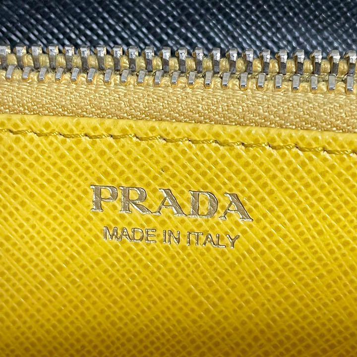 PRADA プラダ　サフィアーノ　ロボット　ラウンドジップ　長財布_画像7