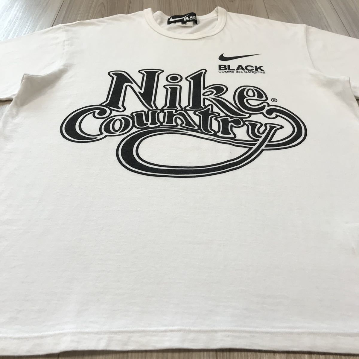 XXL大きいサイズBLACK COMME des GARCONS NIKE Country TEE ブラック コムデギャルソン ナイキ WHITE ホワイト 白 半袖Tシャツ