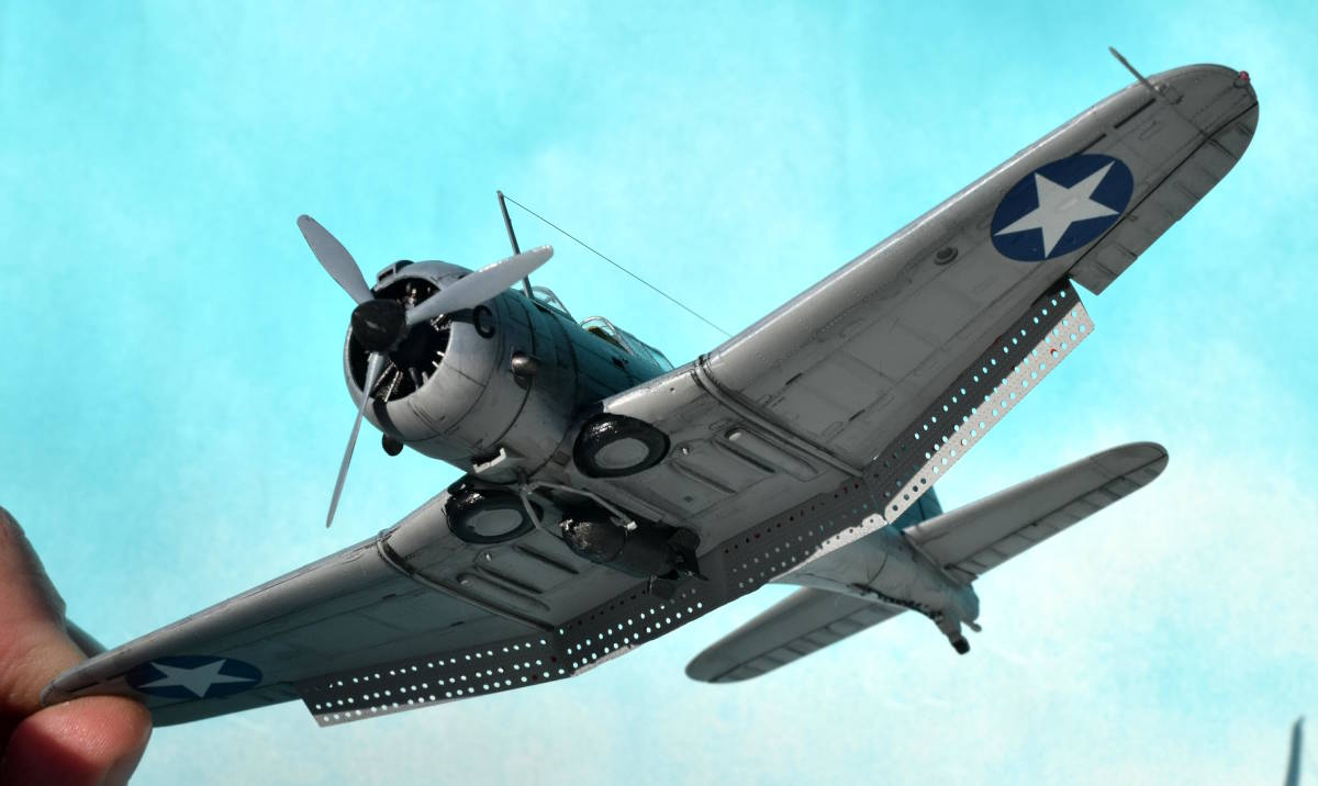 雅工房製1/72 アメリカ海軍急降下爆撃機SBD3CV６エンタープライズ所属　Clarence Wade Mcclusky大尉機ミッドウェー海戦時②_画像1