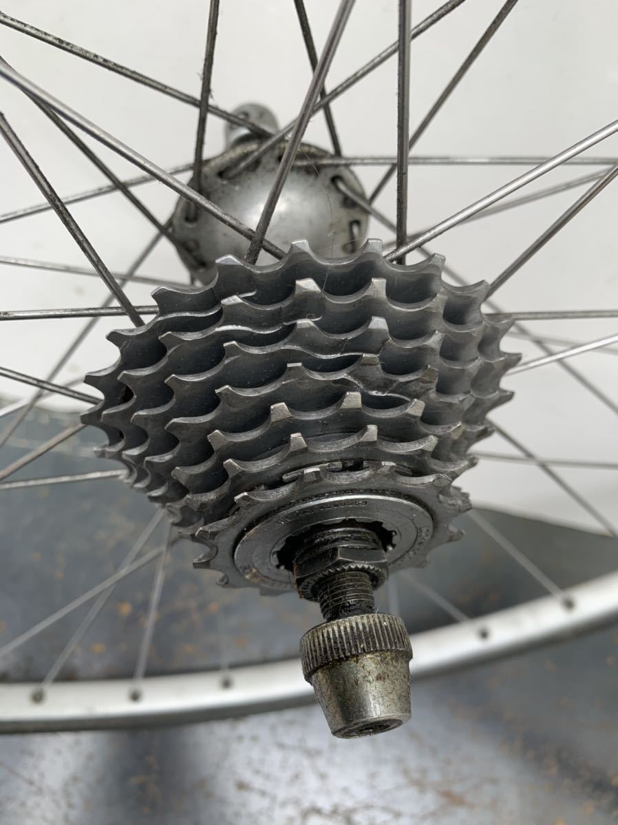 MAVIC shimano シマノ 前後ホイール 700C クリンチャー 7速 中古品 MAVIC shimano シマノ 前後ホイール 700C クリンチャー 7速 中古品