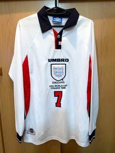 ヤフオク! - 1998 イングランド代表 ユニフォーム ベッカム