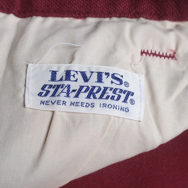 【期間限定送料無料】 Levi's 646 STA-PREST スタプレ USA製 70s スラックス
