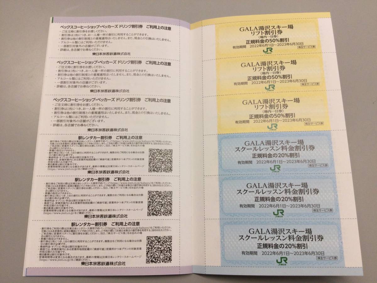 ★JR東日本 株主優待 冊子 1冊 期限～2023年6月30日 ホテルメッツ ベックスベッカーズコーヒー GALA湯沢 鉄道博物館 いろり庵きらく_画像10