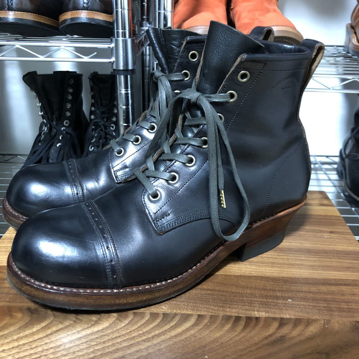 正規品! lost ロストコントロール キャップトゥ レースアップブーツ