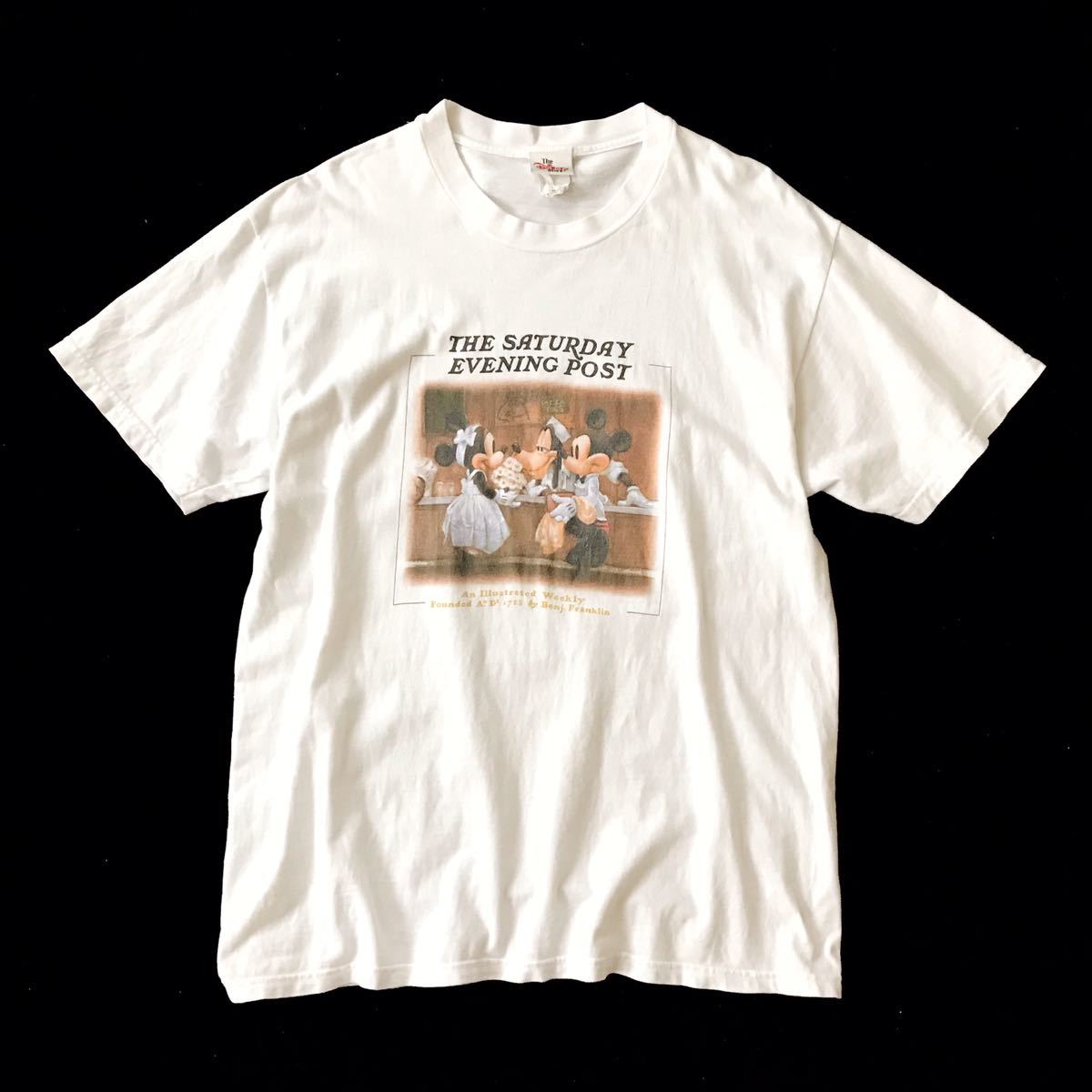 Large ビンテージディズニーノーマンロックウェル Disney プロムの後で Vintage 白 90s アートプリントtシャツ レア Usa製 Lifecirco Com Large ビンテージディズニーノーマンロックウェル Disney プロムの後で Vintage 白 90s アートプリントtシャツ レア Usa製 Lifecirco Com