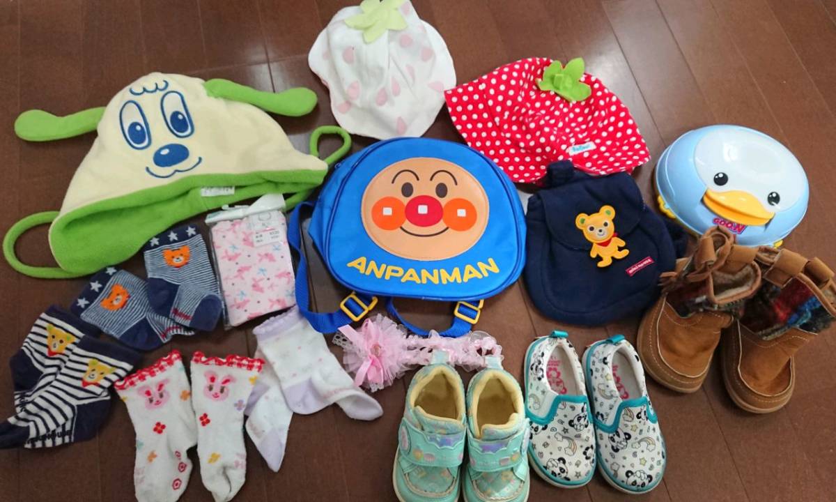 [ large amount set ] brand great number. birth preparation set. maternity. Anpanman. Miki House. soft toy. underwear. set sale. girl. L go