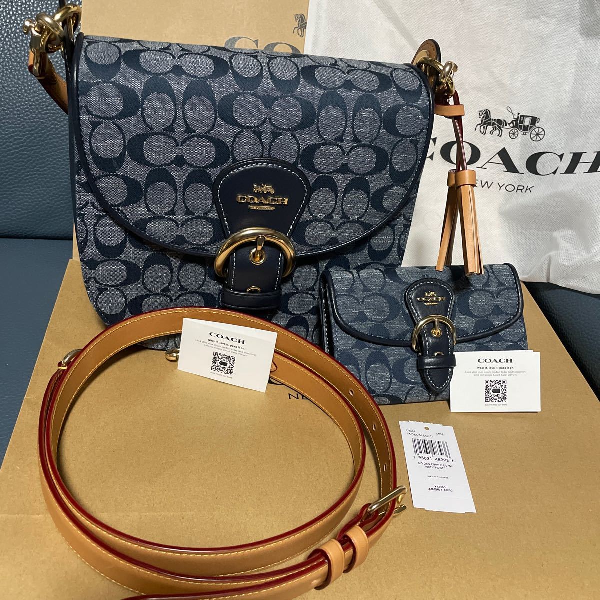 コーチシグネチャーデニム。バッグ財布セット。 | www.zivotocamianjela.sk