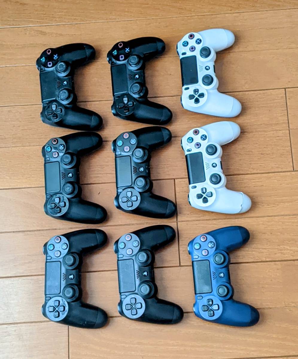 中古SONYソニー PS4 DUALSHOCK4ワイヤレスコントローラー 9台 PlayStation4 動作未確認 ジャンク扱い。_画像4