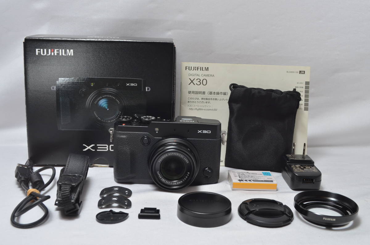 4320【特上品】 FUJIFILM プレミアムコンパクトデジタルカメラ X30 ブラック FX-X30B #4320 