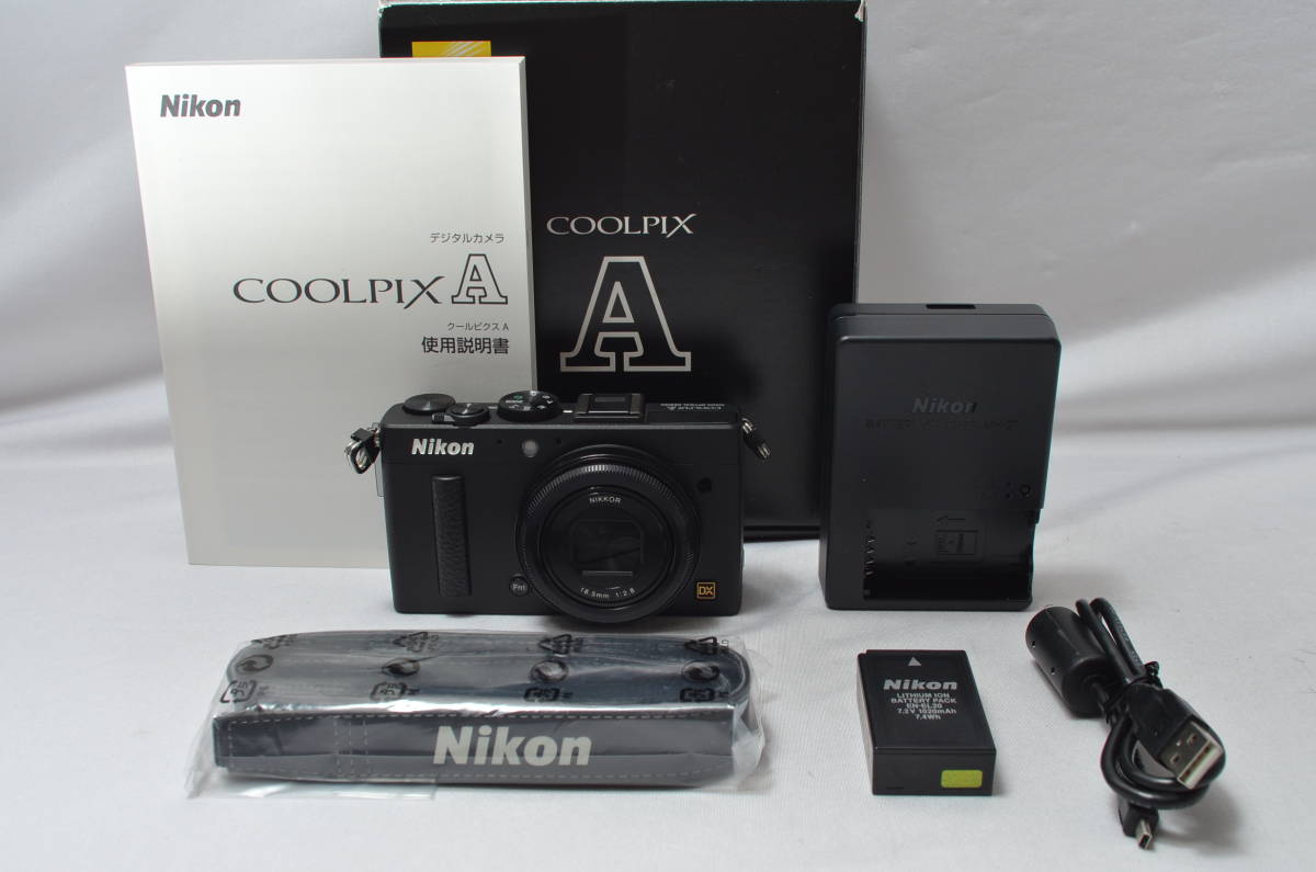 【特上品】 Nikon デジタルカメラ COOLPIX A DXフォーマットCMOSセンサー搭載 18.5mm f/2.8 NIKKORレンズ搭載 ABK ブラック　#4338