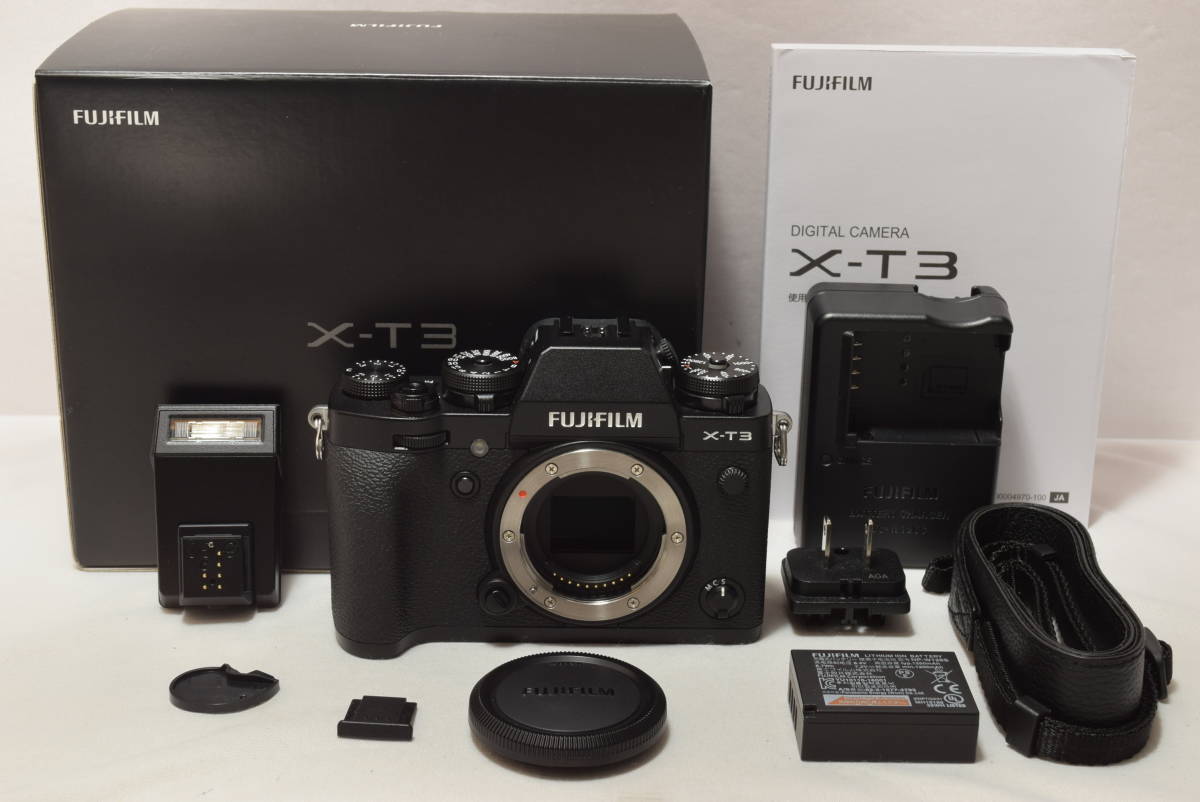 【52ショットの特上品】 FUJIFILM ミラーレス一眼カメラ X-T3ボディ ブラック X-T3-B　#4366